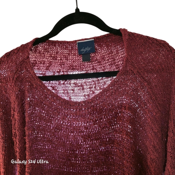 Daytrip Burgundy Knit Long Sleeve Tunic - Picture 7 of 7